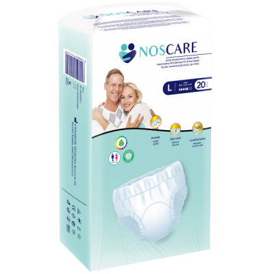 Pachet 20 Scutece adulti pentru incontinenta tip chilot Noscare marimea L CNN50843