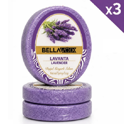 Pachet 3 Sapunuri Incorporate in Burete 135g Lavanda Bellavoix MGR