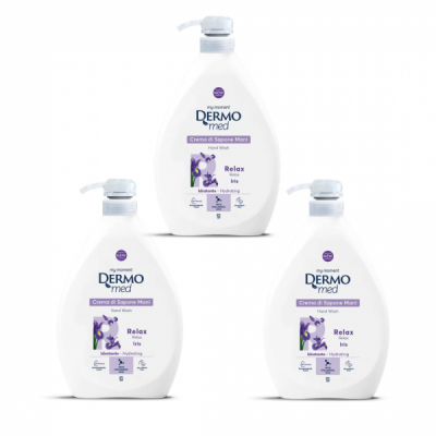 Pachet 3 x Sapun Lichid crema Dermomed cu Aroma Iris 3 x 1L DNC