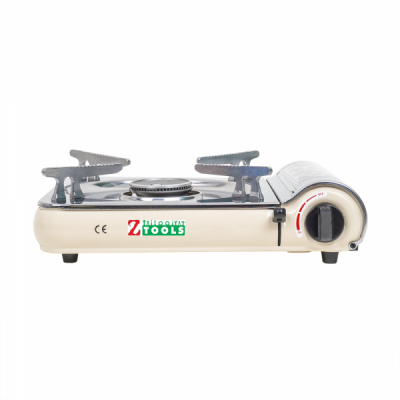 Pachet aragaz camping INOX 2.5kw + 3 butelii 410ml Zilan ZTS5621_1
