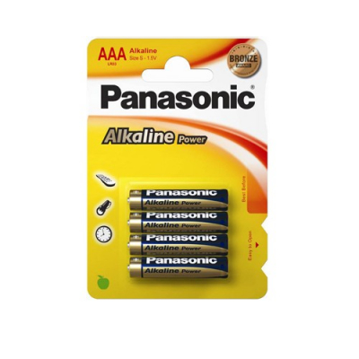 Panasonic baterii lr03 aaa alkaline bronze 4 buc.la blister