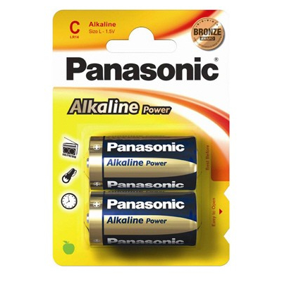 Panasonic baterii lr14 c alkaline bronze 2 buc. la blister