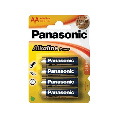 Panasonic baterii lr6 aa alkaline bronze 4 buc. la blister