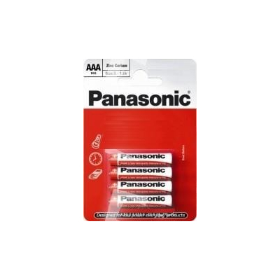 Panasonic baterii r03 aaa zinc carbon 4 buc la blister