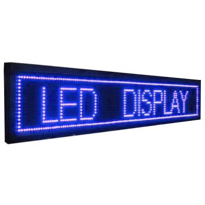 Panou Afisaj Firma Luminoasa Exterior LED Albastre 100x20cm