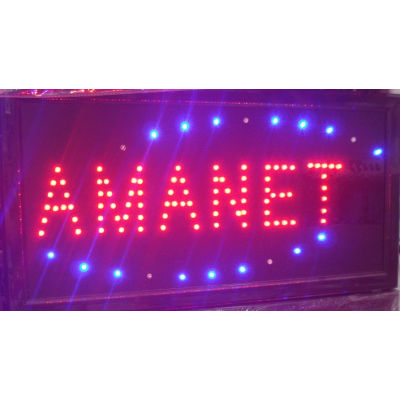 Panou Afisaj Reclama Interior cu LED 50x25cm Amanet KNH