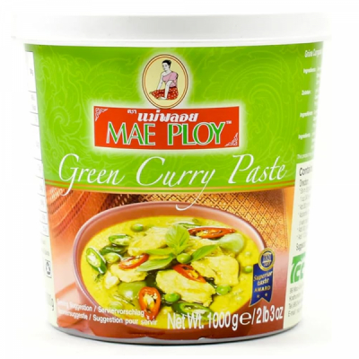 Pasta de Curry Verde Tailandez Green Curry Paste Mae Ploy 1kg MLL