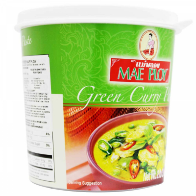 Pasta de Curry Verde Tailandez Green Curry Paste Mae Ploy 400g MLL