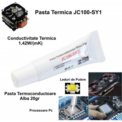 Pasta Termoconductoare JC100 SY20 Alba Tub 20g 2H029 XXM