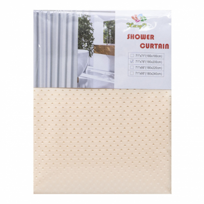 Perdea de Dus panzata poliester 180x200cm Diverse Culori Zilan CC9833