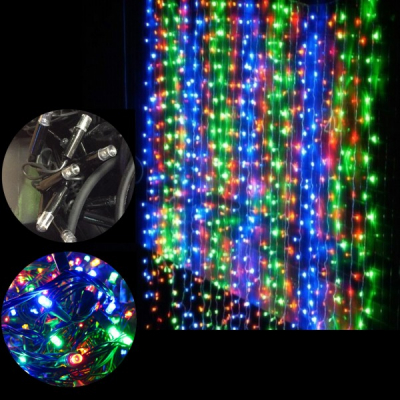 Perdea Digitala Craciun 5x1m 396LED Multicolor Fir Negru IP44 P 5817