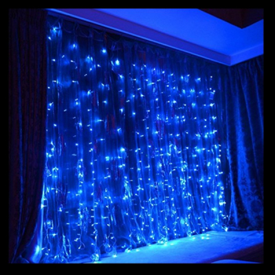 Perdea Exterior Flash Fir Verde Gros 12x1m 360LED V8 Albastru FN P TO1210B