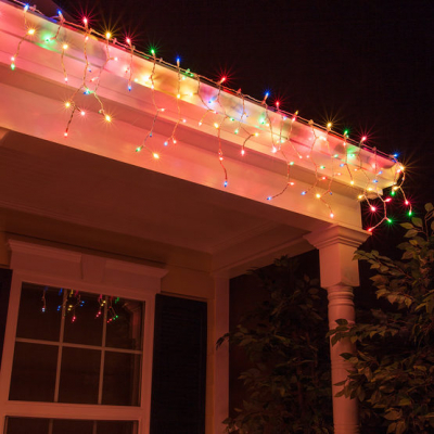 Perdea Franjuri Inegali Exterior 8x0.4x0.8m 242LED Multicolor Flash FA P9122RGB CPLL