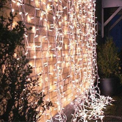 Perdea Luminoasa 3x3m 1200LEDuri Alb Rece Fir Alb Mat  BZ