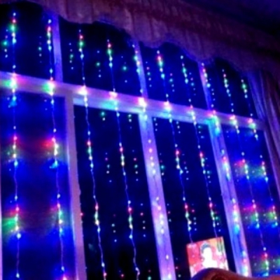 Perdea Luminoasa Ploaie 4.5x1m 240LED Multicolor Prelungibila FI 3036