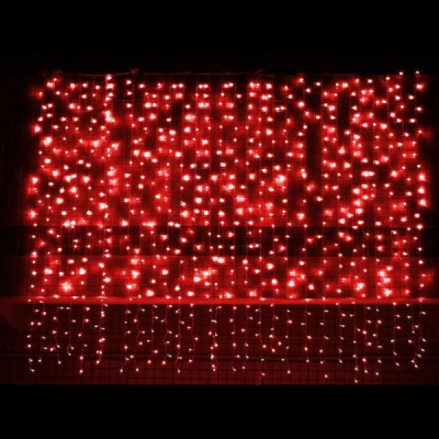 Perdea Luminoasa Craciun 8x1m 360LED V5 Rosii FA IP44 Joc Flash P 9015R CPLL