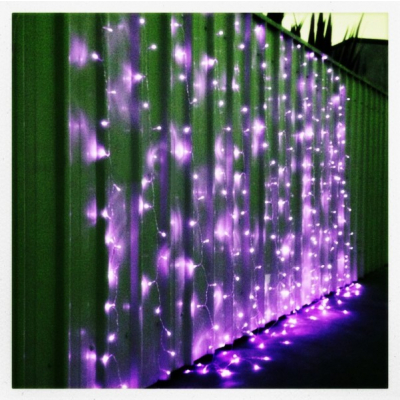 Perdea Luminoasa Craciun Ext. 6x3m 400LED Mov Fir Incolor 6021