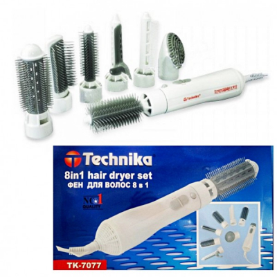 Perie Rotativa Pentru Par 8in1 7 accesorii 700W Technika TK7077