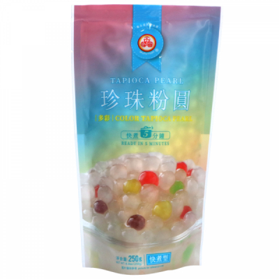 Perle de Tapioca Bubble Tea 250g Gata in 5 Minute Color Boba Pearls WF MLL