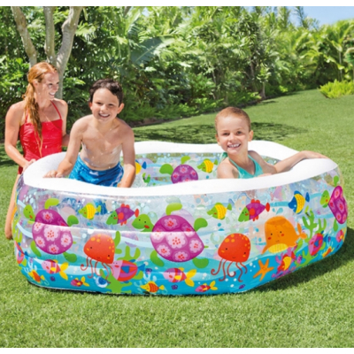 Piscina Gonflabila Hexagonala Design Ocean Intex 56493NP