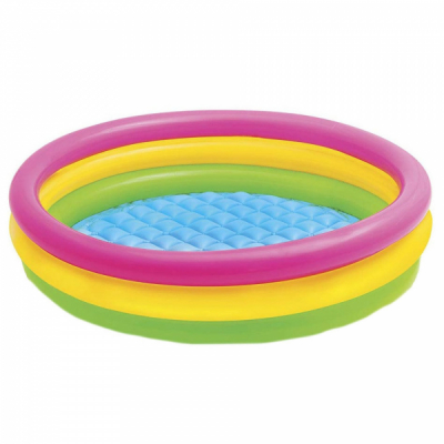 Piscina gonflabila rotunda copii multicolora sezut gonflabil 110x30x43cm DNC62999