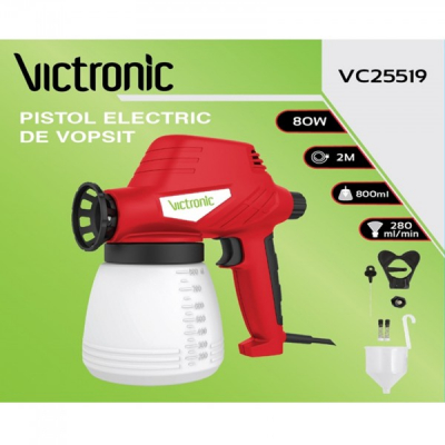 Pistol Electric de Vopsit 80W 800ml Victronic VC25519