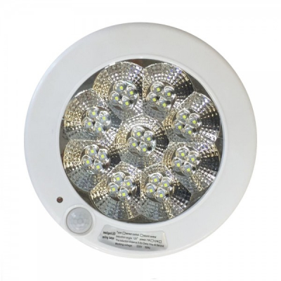 Plafoniera 36 LED 5W Alb Rece cu Senzor de Miscare 22cm 220V