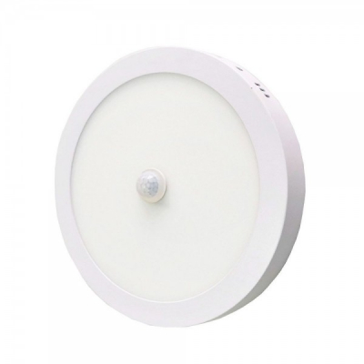 Plafoniera LED Rotunda cu Senzor Miscare 18W 22cm Alb Rece 6000K TKO