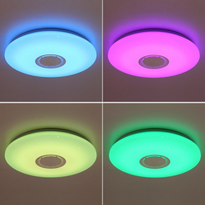 Plafoniera LED SMART Muzica 24W 39x6.2cm telecomanda RGB+W SPN7596R