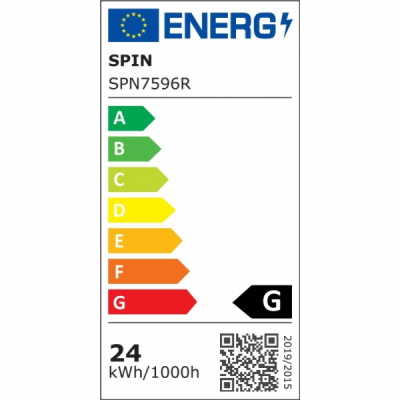 Plafoniera LED SMART Muzica 24W 39x6.2cm telecomanda RGB+W SPN7596R