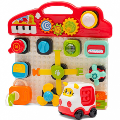 Plansa de constructie muzicala tip Montessori 15 piese Multicolor HE8081 CWT