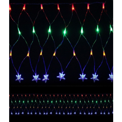 Plasa Luminoasa Craciun cu Stelute 6x0.5m 160LED Multicolor NP 1858