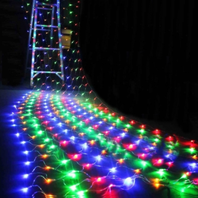 Plasa Luminoasa Craciun Exterior 5x0.5m 120LED Multicolor Fir Negru 5803