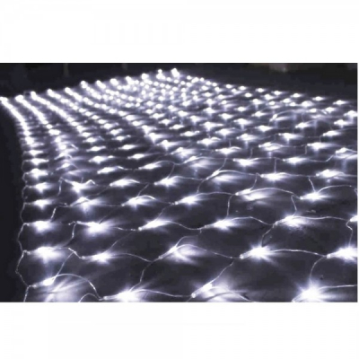 Plasa Luminoasa Craciun Ext.8x10m 1920LED Alb Rece FIFN 6015W