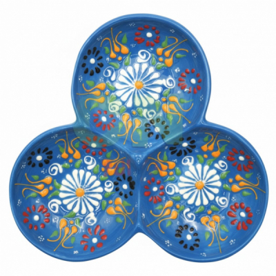 Platou 3 Compartimente Ceramica Pictat Manual TK-20901 DNC67340