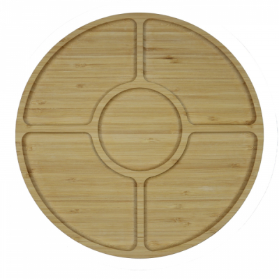 Platou bambus pentru prezentare si servire 30x30x1.7cm Grunberg GR6358