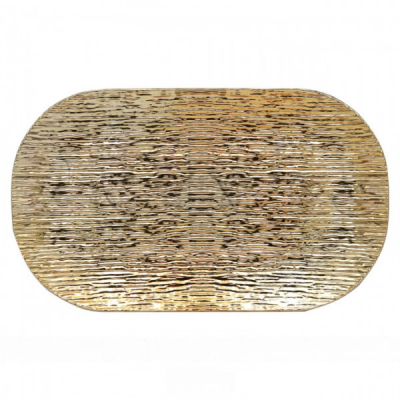 Platou Oval Decorativ Auriu Plastic 35x20.5cm A-16022 WEI DNC66888