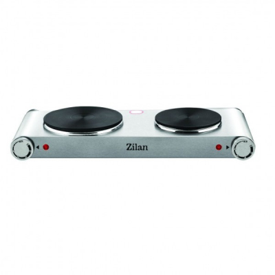 Plita Electrica INOX 2 Ochiuri 15cm 18cm 2250W Zilan ZLN0542