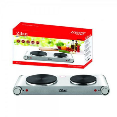 Plita Electrica INOX 2 Ochiuri 15cm 18cm 2250W Zilan ZLN0542