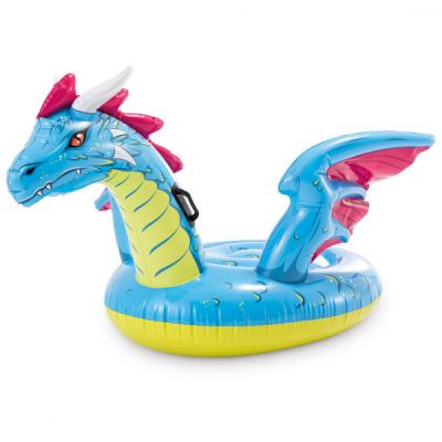 Pluta Saltea Gonflabila Copii DRAGON Ride-On 3+  201x191cm Intex 57563