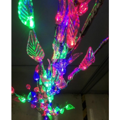 Pomisor Craciun Luminos LEDuri Multicolore Decorate 66LED 150cm TO