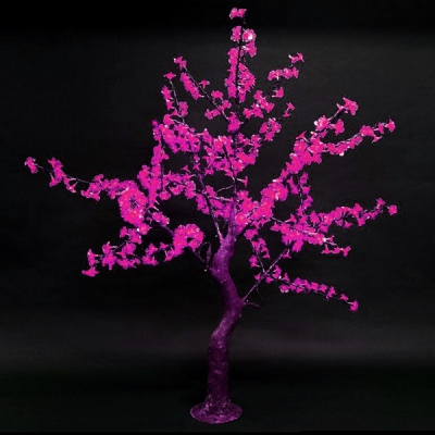 Pomisor Decorativ Bonsai Luminos IP44 Terasa 768LEDuri 180cm Roz 220V