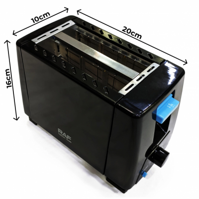Prajitor de Paine pentru Doua Felii Negru 650W RAF R263 PSN