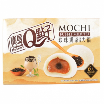 Prajituri Mochi QMOCHI cu aroma de ceai bubble tea 210g Taiwan Dessert TD MLL