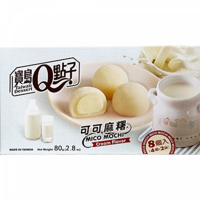 Prajituri Mochi QMOCHI cu aroma de crema lapte 80g Taiwan Dessert TD MLL