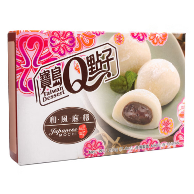Prajituri Mochi QMOCHI cu aroma de fasole rosie 210g Taiwan Dessert TD MLL