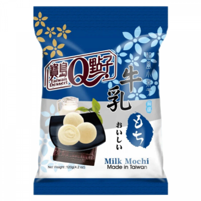 Prajituri Mochi QMOCHI cu aroma de lapte 120g Taiwan Dessert TD MLL