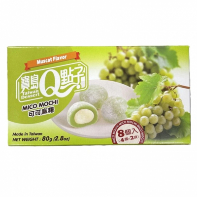 Prajituri Mochi QMOCHI cu aroma de struguri 80g Taiwan Dessert TD MLL