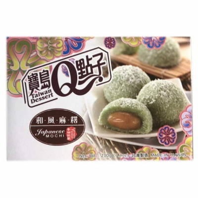 Prajituri Mochi QMOCHI cu pandan si aroma de cocos 210g Taiwan Dessert TD MLL