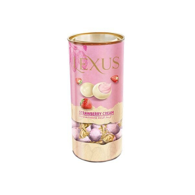 Praline bomboane de ciocolata alba cu crema de capsuni 500g Lexus MGR